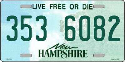 NH license plate 3536082