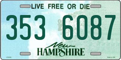 NH license plate 3536087
