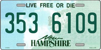 NH license plate 3536109