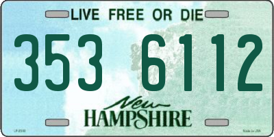 NH license plate 3536112