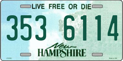 NH license plate 3536114