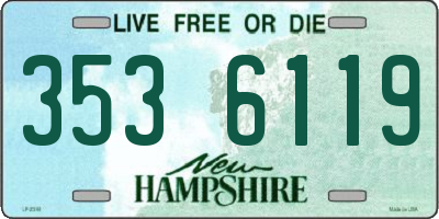 NH license plate 3536119