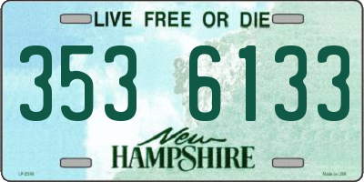 NH license plate 3536133