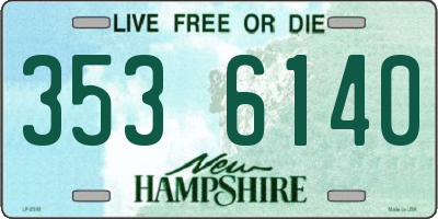 NH license plate 3536140