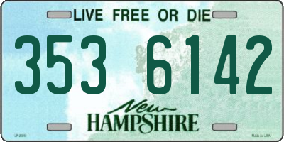 NH license plate 3536142