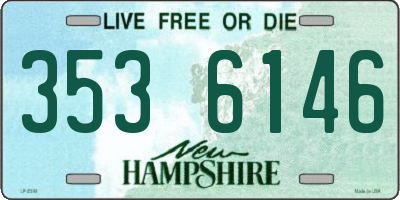 NH license plate 3536146