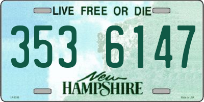 NH license plate 3536147