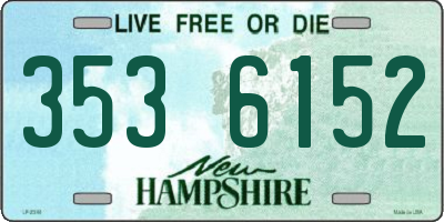 NH license plate 3536152