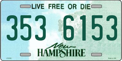 NH license plate 3536153