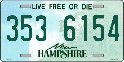 NH license plate 3536154