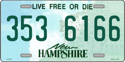 NH license plate 3536166