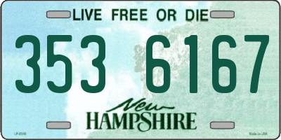 NH license plate 3536167