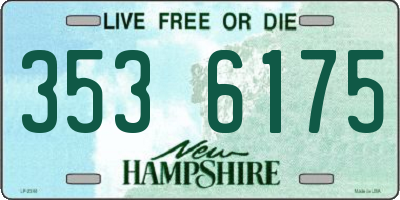 NH license plate 3536175