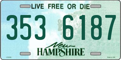 NH license plate 3536187