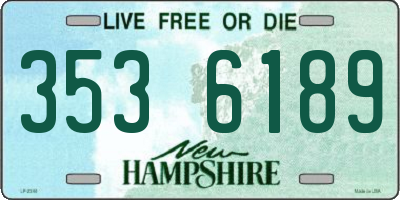 NH license plate 3536189