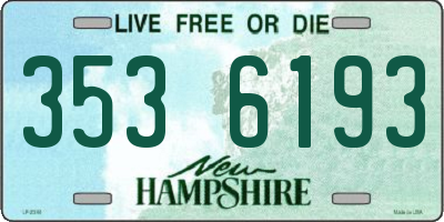NH license plate 3536193