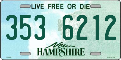 NH license plate 3536212