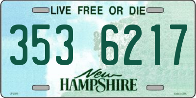 NH license plate 3536217