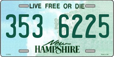 NH license plate 3536225