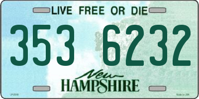 NH license plate 3536232