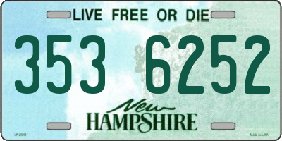 NH license plate 3536252