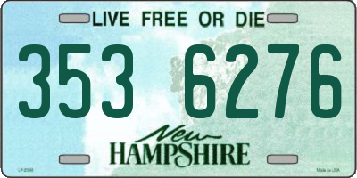 NH license plate 3536276