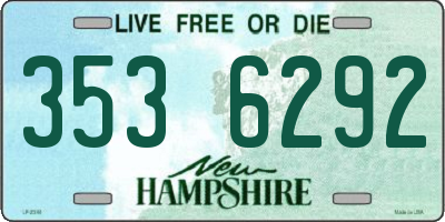 NH license plate 3536292
