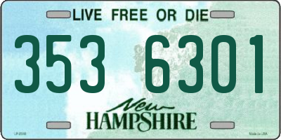 NH license plate 3536301