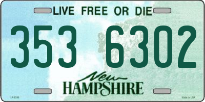 NH license plate 3536302