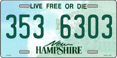 NH license plate 3536303