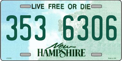 NH license plate 3536306