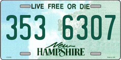 NH license plate 3536307