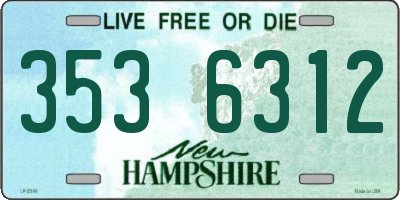 NH license plate 3536312