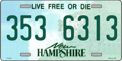 NH license plate 3536313