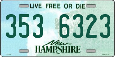 NH license plate 3536323