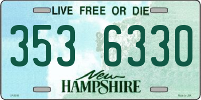 NH license plate 3536330