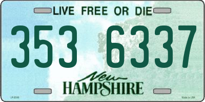 NH license plate 3536337