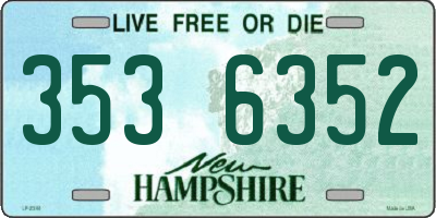 NH license plate 3536352