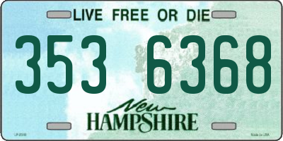 NH license plate 3536368