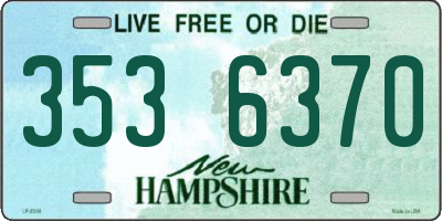 NH license plate 3536370