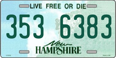 NH license plate 3536383