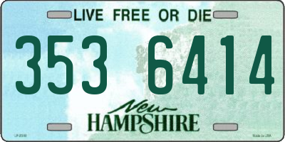 NH license plate 3536414