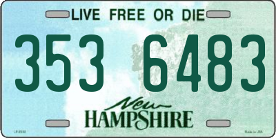 NH license plate 3536483