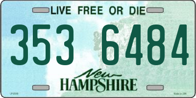 NH license plate 3536484