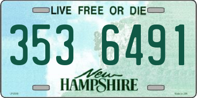 NH license plate 3536491