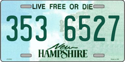 NH license plate 3536527
