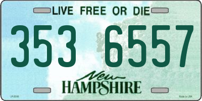 NH license plate 3536557