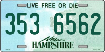 NH license plate 3536562