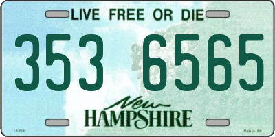 NH license plate 3536565