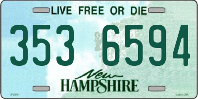 NH license plate 3536594